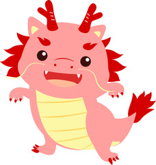 Chinese new year of dragon cute cartoon character 