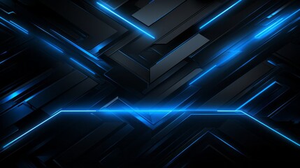 Black and blue abstract background for games. Technological background