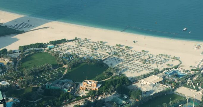 Jumeirah Beach Residence (JBR) beach in Dubai during a day