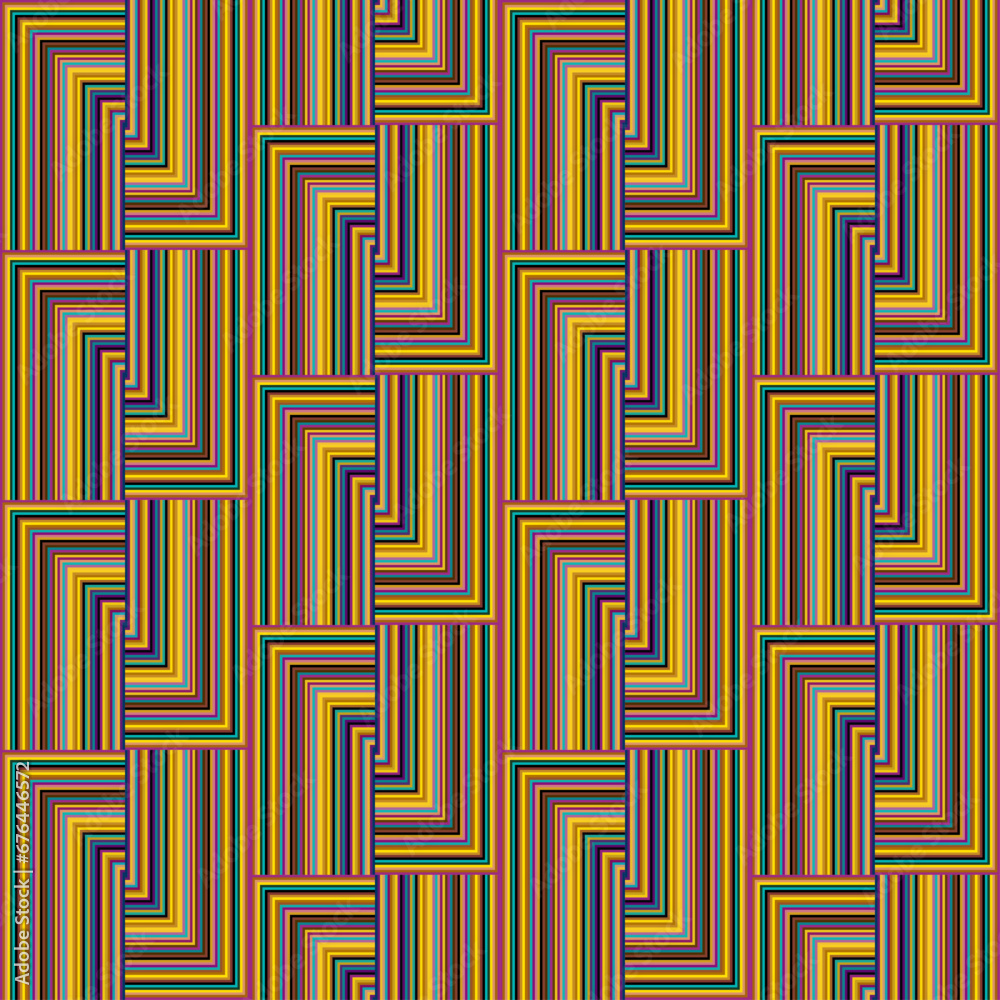 Leinwandbilder seamless vector pattern. tile herringbone geometric pattern . natural khaki colors. regular herringb