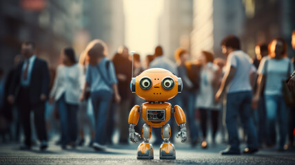 Robot in a Crowd of People