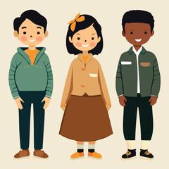 people set, vector.