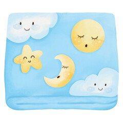blue baby towels 