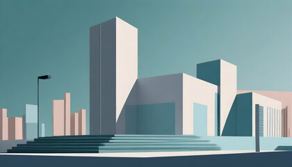 minimalist background, inspired by architecture. elegance of clean lines and simplified representations, forming an artful tapestry reminiscent of buildings and cityscapes.