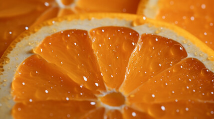 orange pulp close-up: vibrant high-quality fruit texture