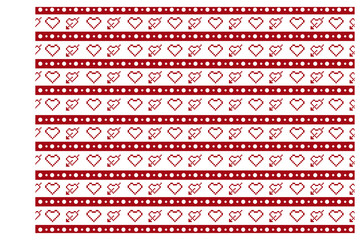 Valentine Love Pattern Background