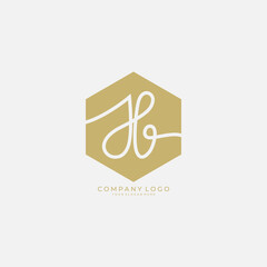 NW handwritten logo template. Initial signature vector