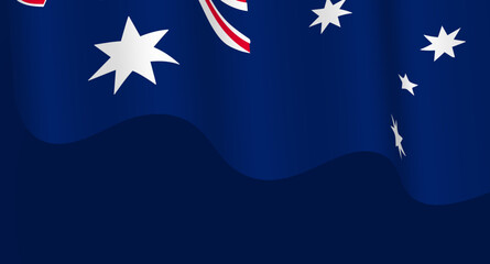 Obraz na płótnie Canvas Australia day, Australia flag illustration on vector file