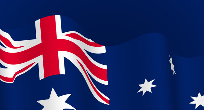 Australia day, Australia flag illustration on vector file
