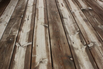 Wood after rain