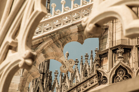 Roof of Milan Cathedral Duomo di Milano