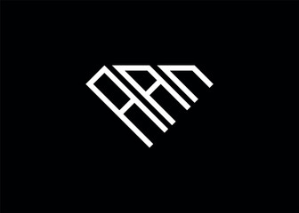 Modern letter A A N diamond shape logo And initial monogram A A N letter logo vector template