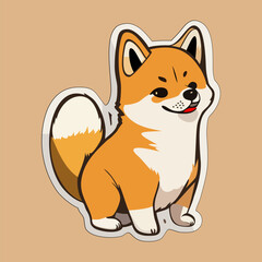 Cute fox. Poster for baby room. Childish print for nursery. Design can be used for fashion t-shirt, greeting card, baby shower. Vector illustration