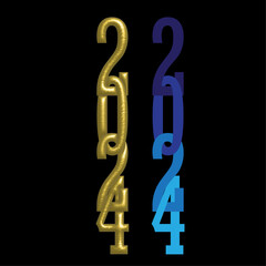 Obraz premium 2024 vectors & illustrations