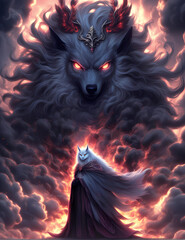 queen and king wolf generative ai