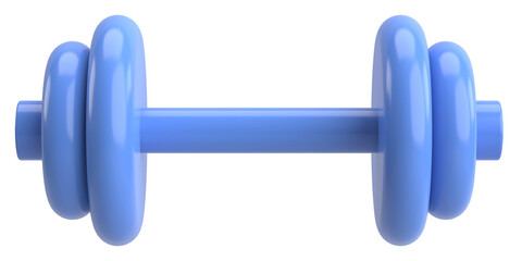 Dumbbell. Fitness equipment. 3D illustration.