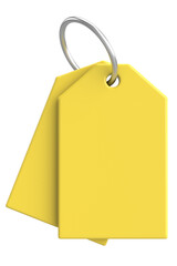 Price tag. Price label. 3D illustration.