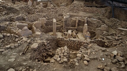 Heritage ruins at Göbeklitepe, a 12,000-year-old Neolithic site near the southeastern province of...