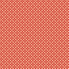 Cardinal red and peach floral abstract pattern that is seamless and repeating pattern illustration.  Great for wallpaper and backgrounds.