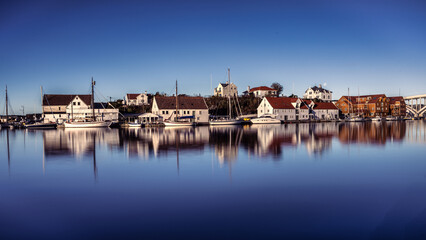 Fototapeta na wymiar The waterfront in Haugesund, Norway
