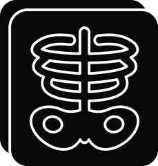 radiology glyph icon design style