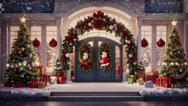 Christmas decorations concept. With a variety of stylistic rendering adjectives and variations, the possibil.