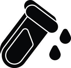 blood sample glyph icon design style