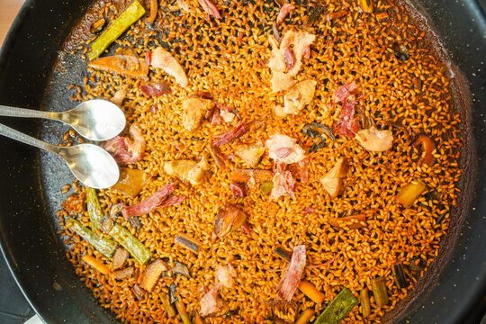 rice with duck mushrooms and fua