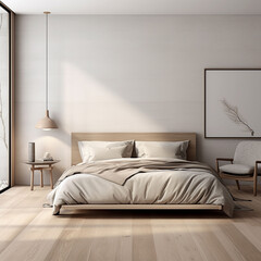 Modern bedroom interior design generated.AI