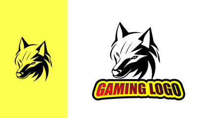 Gaming logo, wolf vectors, Mascot Logo