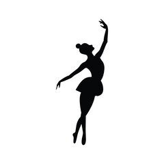Fototapeta na wymiar Silhouetted Ballet Beauty: Enigmatic Image of a Ballerina in Timeless Dance, Expressing Poise and Artistry, Perfect for Your Creative Endeavors