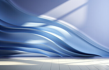 3d abstract interior background for product presentation with beautiful shadows, creative style