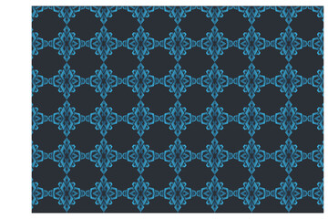 Blue Ornament Pattern Background