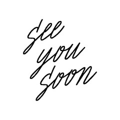See you soon hand lettering - 676474976