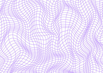 Violet wavy lines pattern on white background - 676474985