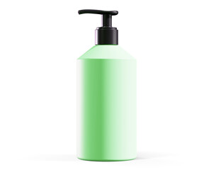 Soap Pump Bottle 3D render Mockup Scene on Isolated Background