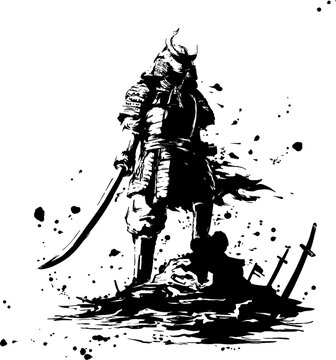 木版画 武士 黒白 武士 Images – Browse 18,366 Stock Photos, Vectors, and Video