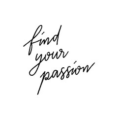 Find your passion hand lettering - 676476569