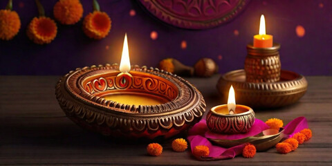 Diwali concept. Created using generative AI tools