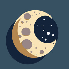 Fototapeta premium illustration of a moon