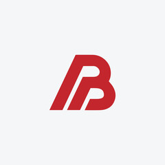 letters b text logo design vector format