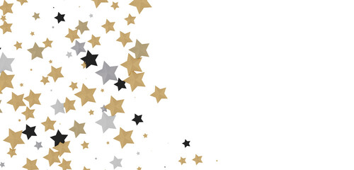 A Shower of Golden Stars: Captivating 3D Illustration Takes You to a Celestial Realm