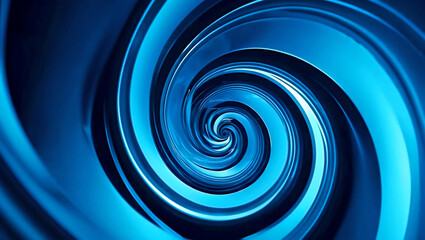 Abstract blue swirl