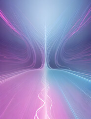 A beautiful light blue background with white smoke trailing across the floor with pink lighting1