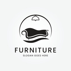 furniture logo icon design vector illustration template