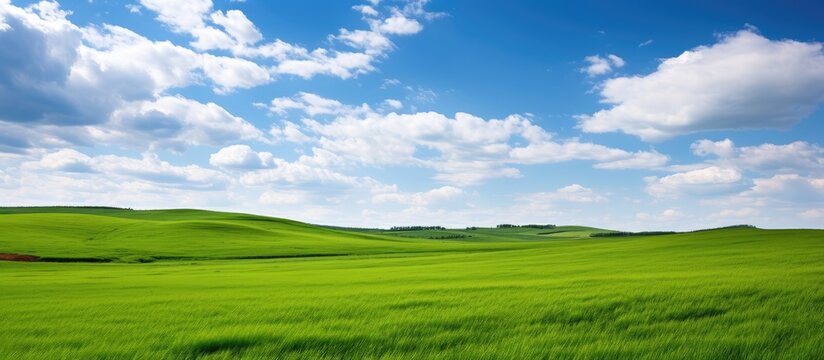In the midst of summer I love to travel and immerse myself in the beauty of nature The green fields stretch as far as the eye can see with trees providing a serene backdrop against the blue