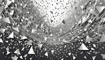 matrixsilver triangular confetti confetti celebration falling silver abstract decoration for party birthday celebrate anniversary or event festive festival decor vector illustration