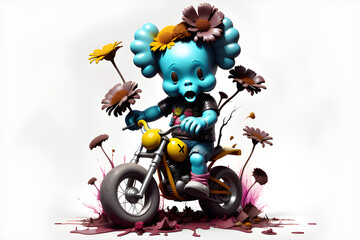 Doll in Blooms and Colors AI generated