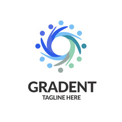 abstract design element _ abstract logo design _ logo for compony _ logo for business _ vector logo _ blue logo