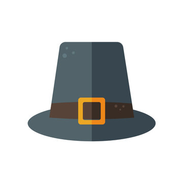 Pilgrim hat thanksgiving symbol vector image